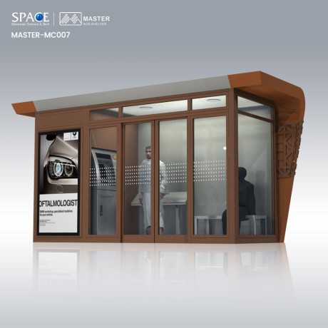 高品質(zhì)現(xiàn)代設計智能公交商店候車亭廣告展示公交車站